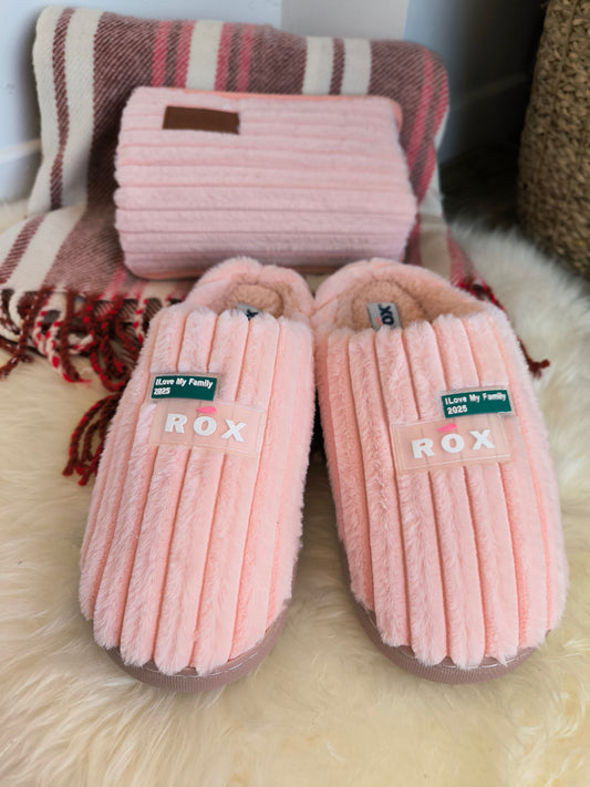 321 Chaussons+bouillotte Clara rose